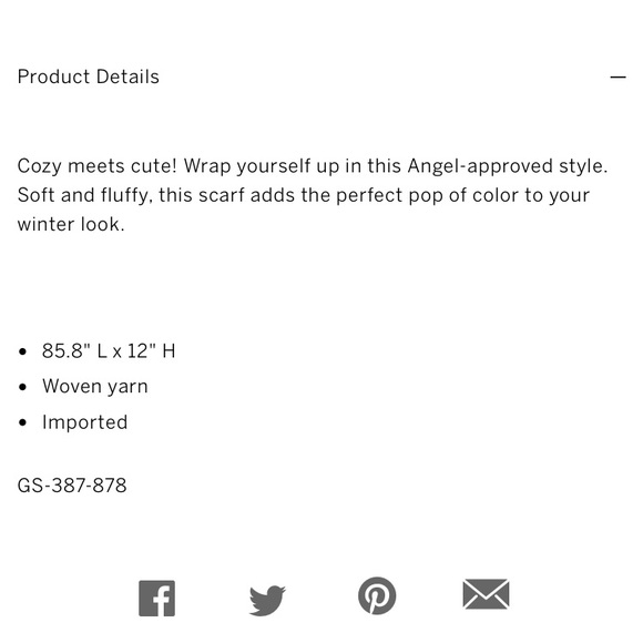 🖤VS💗Winter Angel Scarf🧣NWT/NIP💖 - Picture 7 of 8